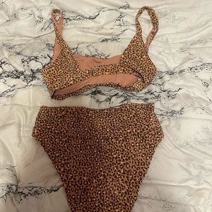 Aerie swimsuit, high waisted, cheeky, medium